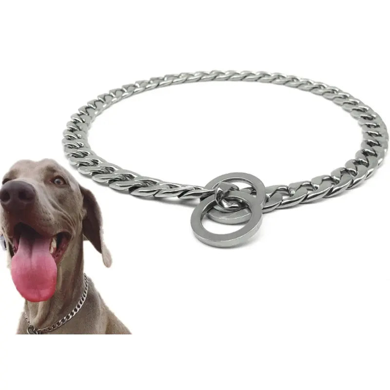 30-75CM 304 Stainless Steel P Chain Dog - ProPawPet.com