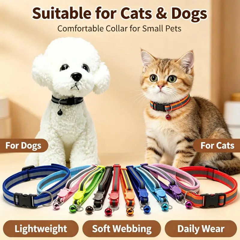 1Pcs Reflective Breakaway Cat Collars with - ProPawPet.com