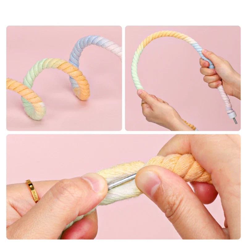 Bird Rope Perches Gradient Colorful Bendable - ProPawPet.com
