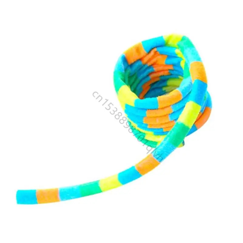 Engaging Safe Rainbow Striped Plush Stretchable Spring Cats – Cat Supplies