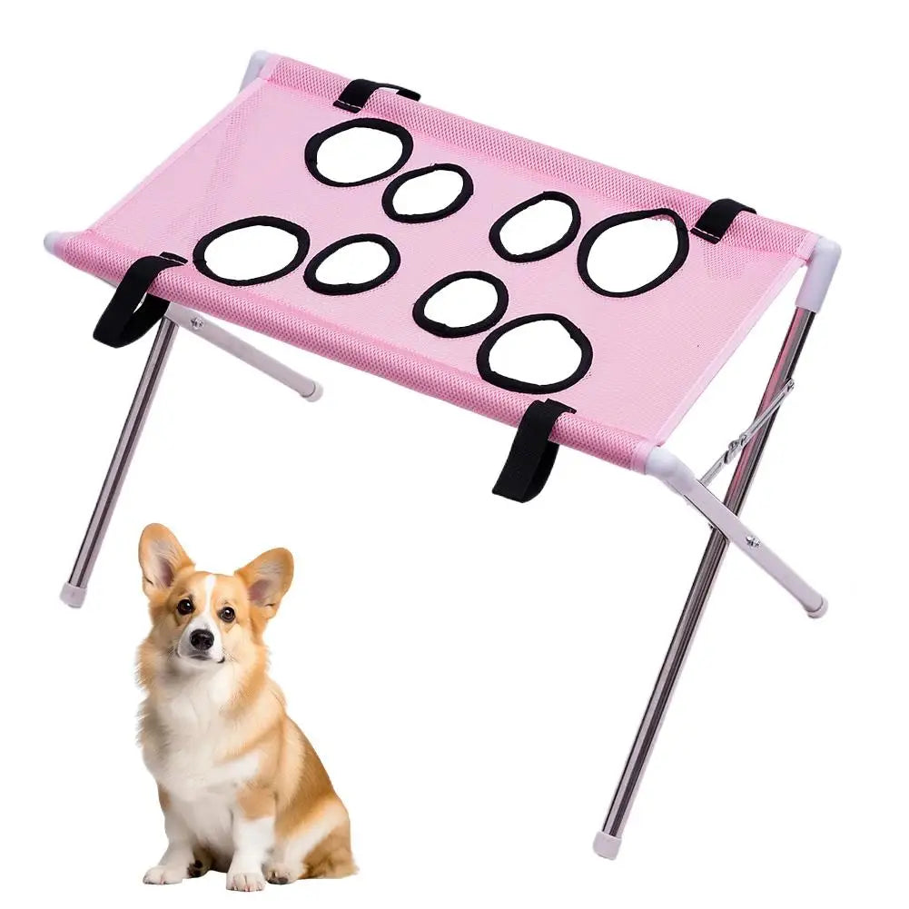 Foldable Pet Grooming Hanging Bed Stand Dog & Cat Bathing Drying