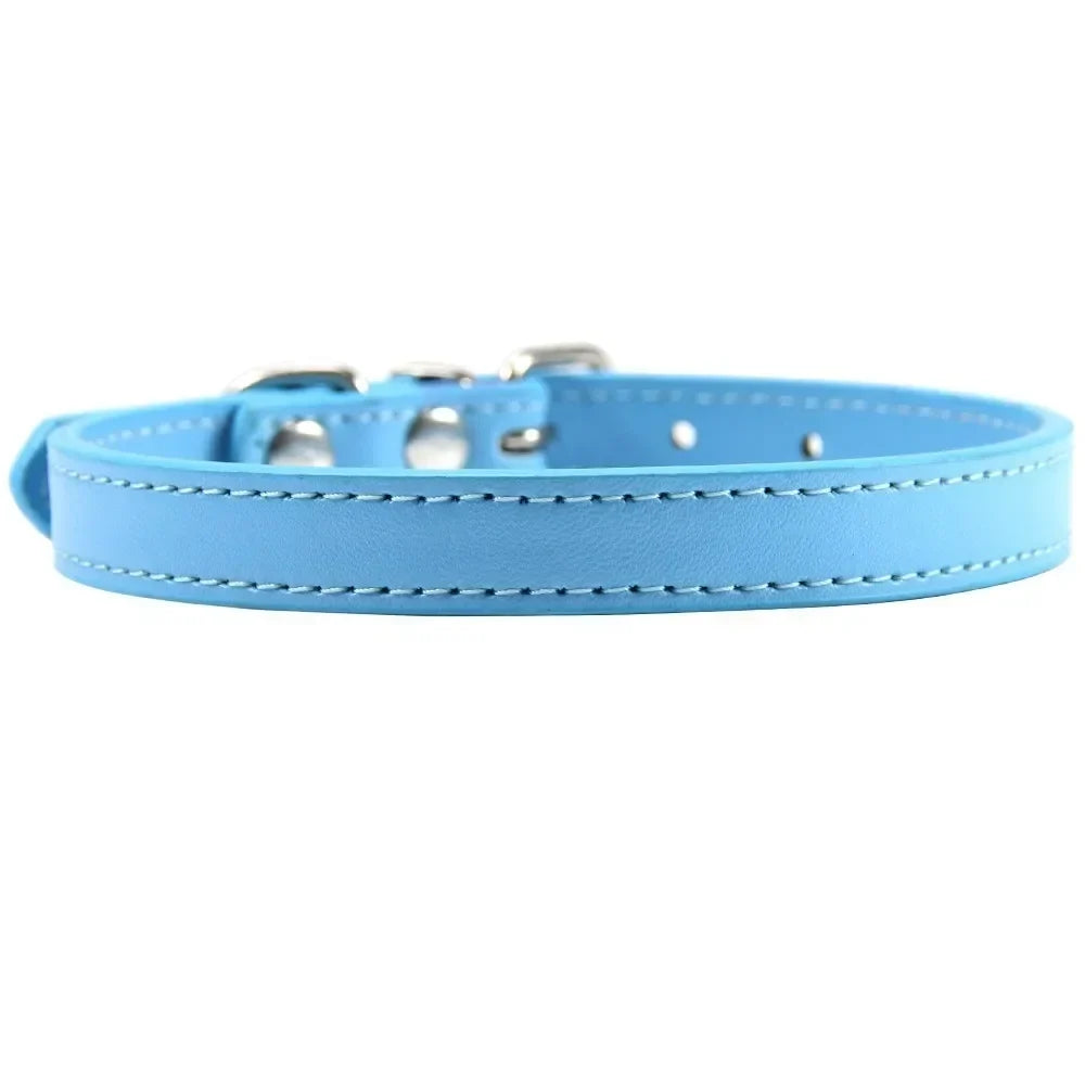 Colorful Leather Puppy Cat Collar Cute - ProPawPet.com