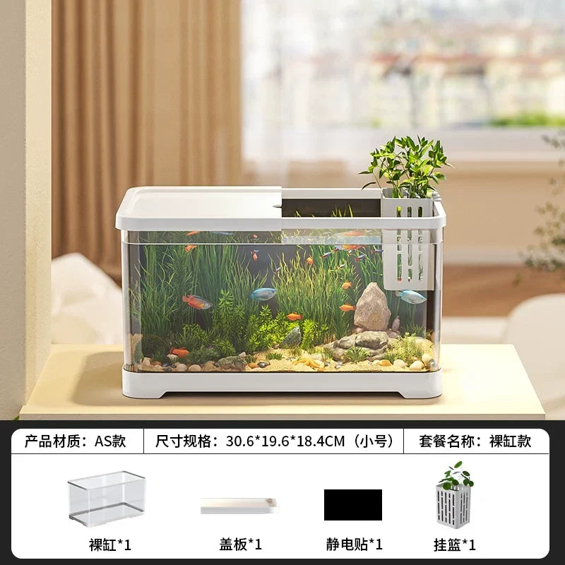 All-in-one Aquarium Filter Oxygen System Small Living Room – 27 Colors