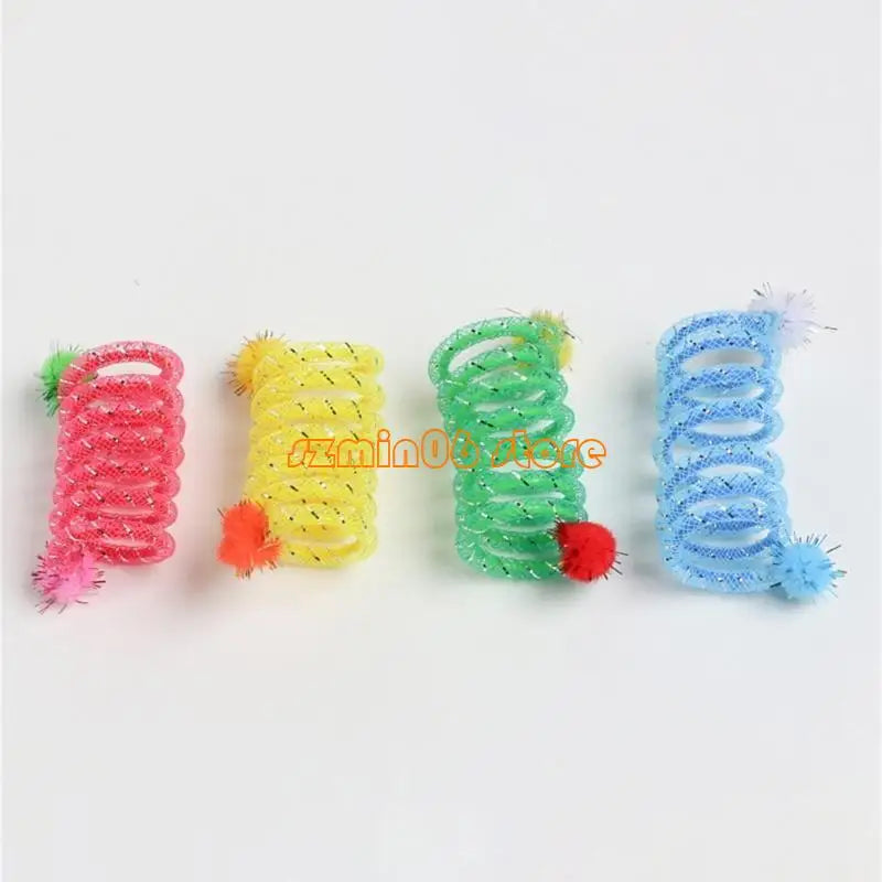 462F 2Pcs Colorful Coils Spring with Plush - ProPawPet.com