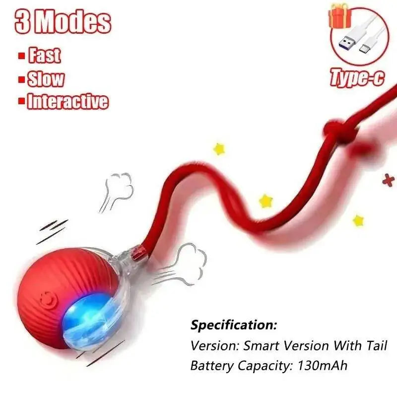Interactive Cat Toy Ball with Bird Chirping Super Drive – 7 Colors