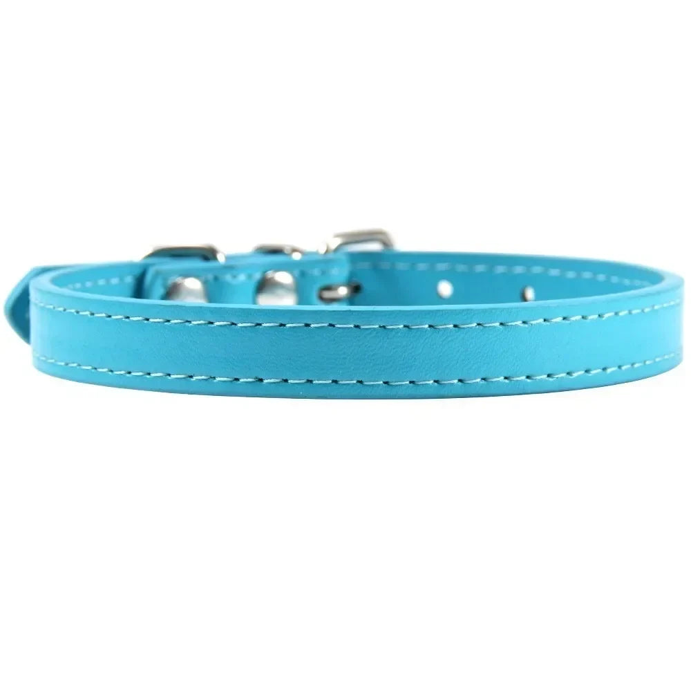 Colorful Leather Puppy Cat Collar Cute - ProPawPet.com