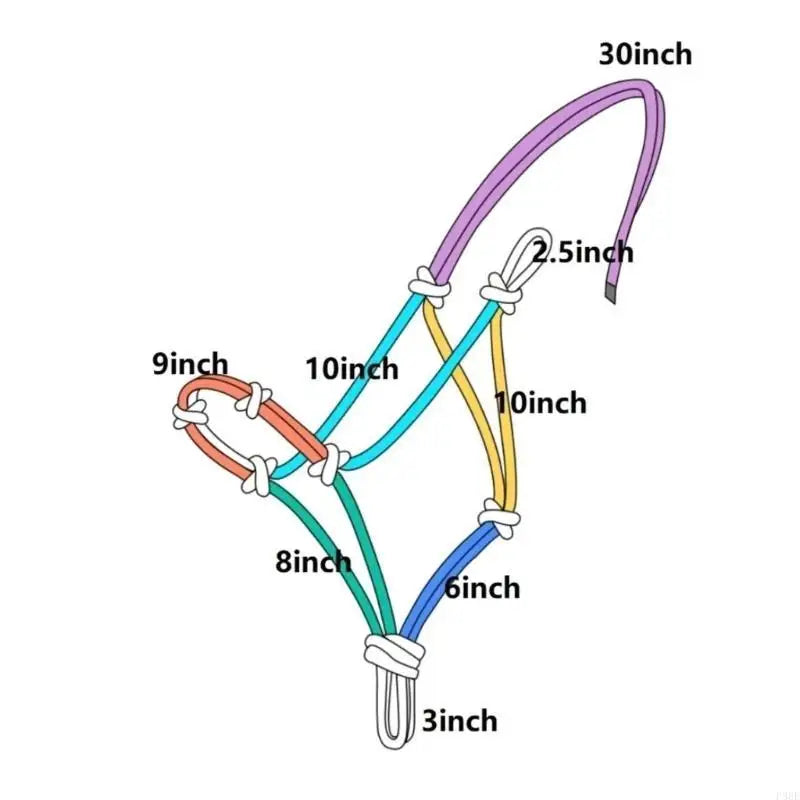 P88E Horse Halter Wear Resistant Rope Halter - ProPawPet.com