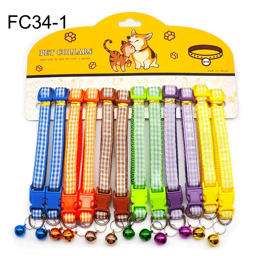 12PCS Cat & Dog Fashion Outdoor Collar with - ProPawPet.com