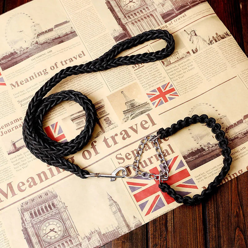 Double Strand Rope Large Dog Leashes Metal P - ProPawPet.com