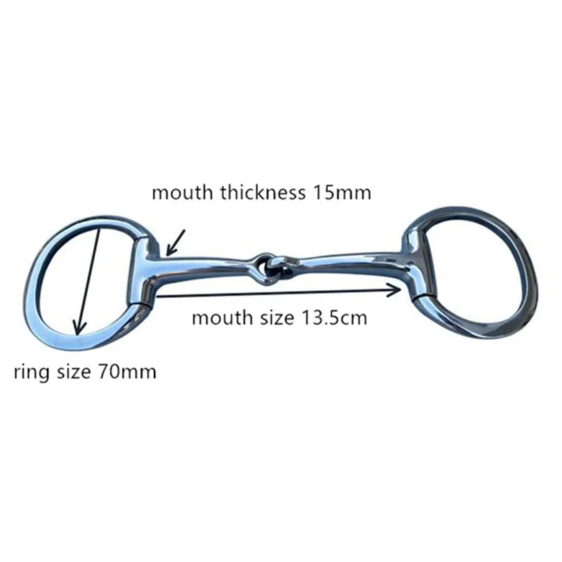 Horse Bits Stainless Steel Eggbutt Product Jointed Mouth 5 – 2 Colors