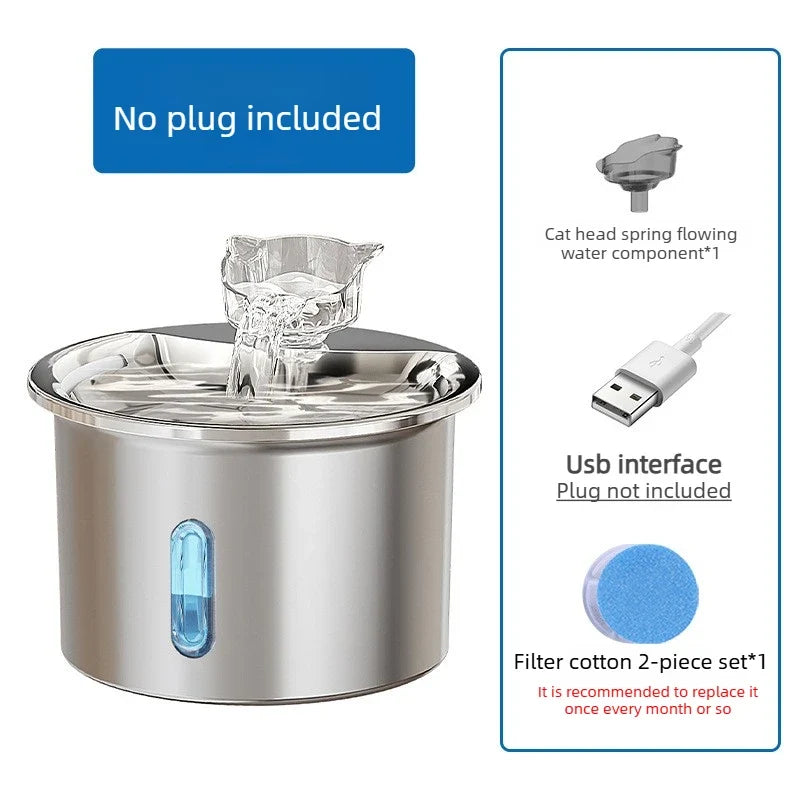 Cat Water Fountain Stainless Steel Ultra - ProPawPet.com