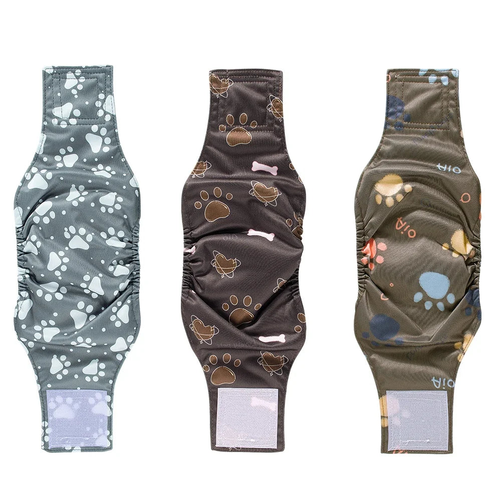 3PCS Durable Washable Male Dog Diaper Wraps - ProPawPet.com