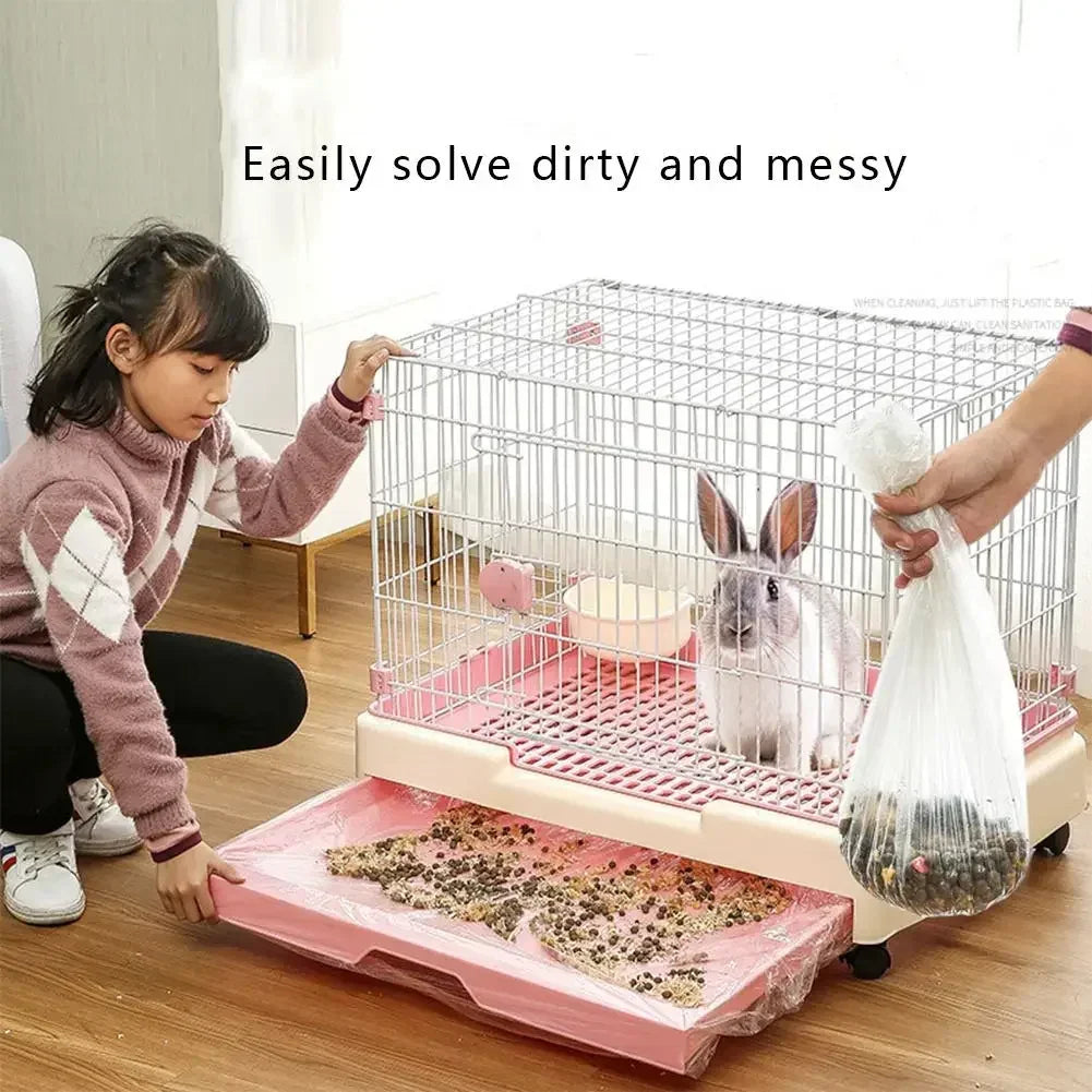 Set Pet Tray Disposable PE Films Rabbit Litter Pad – photo 5
