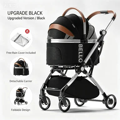 Portable Bello Foldable Metal Pet Stroller