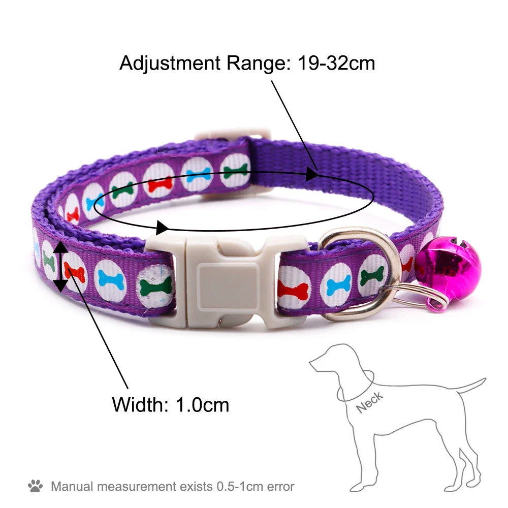 12Pcs Collars Cute with Bells Pet Necklace - ProPawPet.com