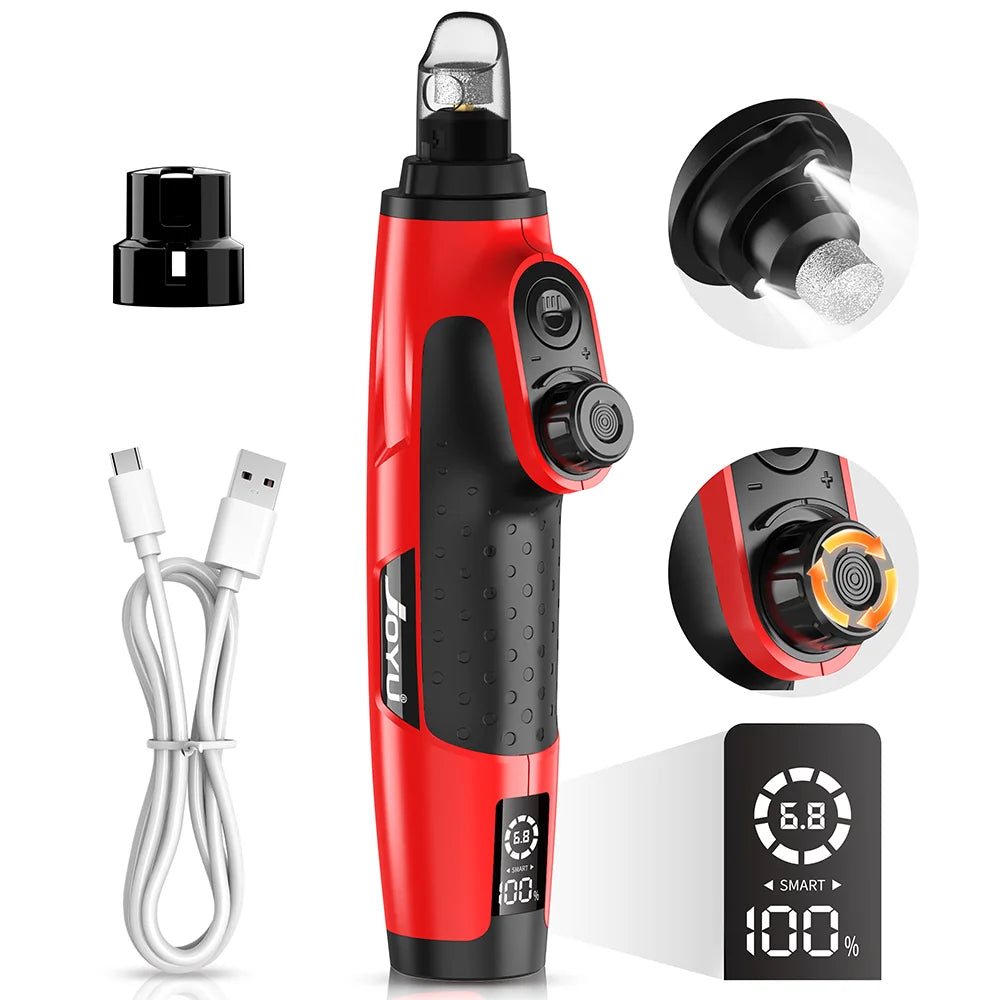 JOYU Rechargeable Dog Nail Grinder with LED - ProPawPet.com