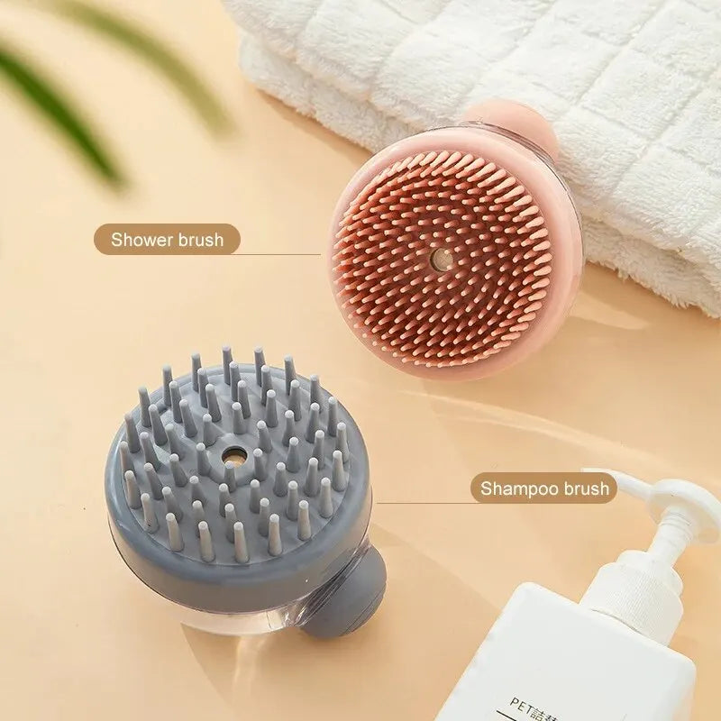 1pc Pet Bath Brush Soft Silicone With - ProPawPet.com