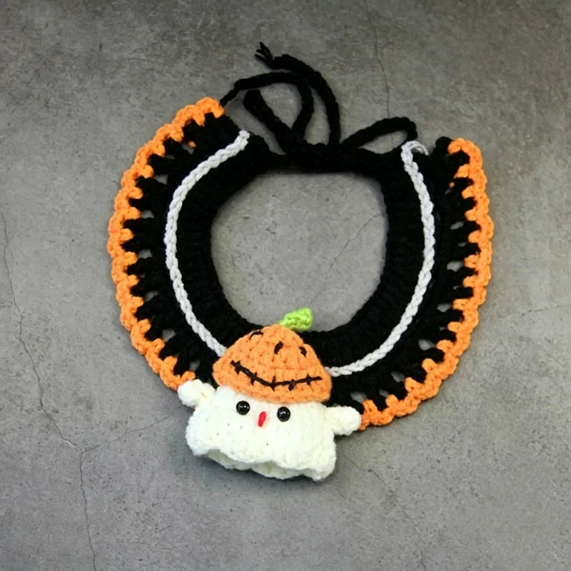 Hand-crochet Pet Scarves Collars Halloween - ProPawPet.com