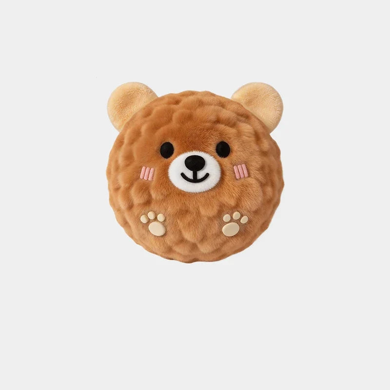 Interactive Mini Plush Bounce Ball Dog Squeaky Toy – photo 13