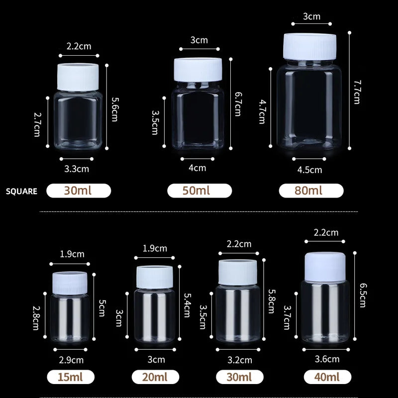 15/20/30/50/80/100ml Refillable Bottles - ProPawPet.com