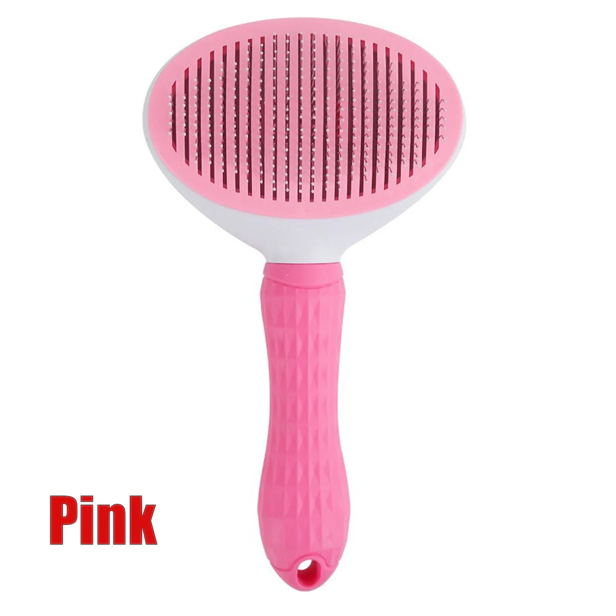 One-click Pet Hair Removal Grooming Comb Cat & Dog Brush – 7 Colors