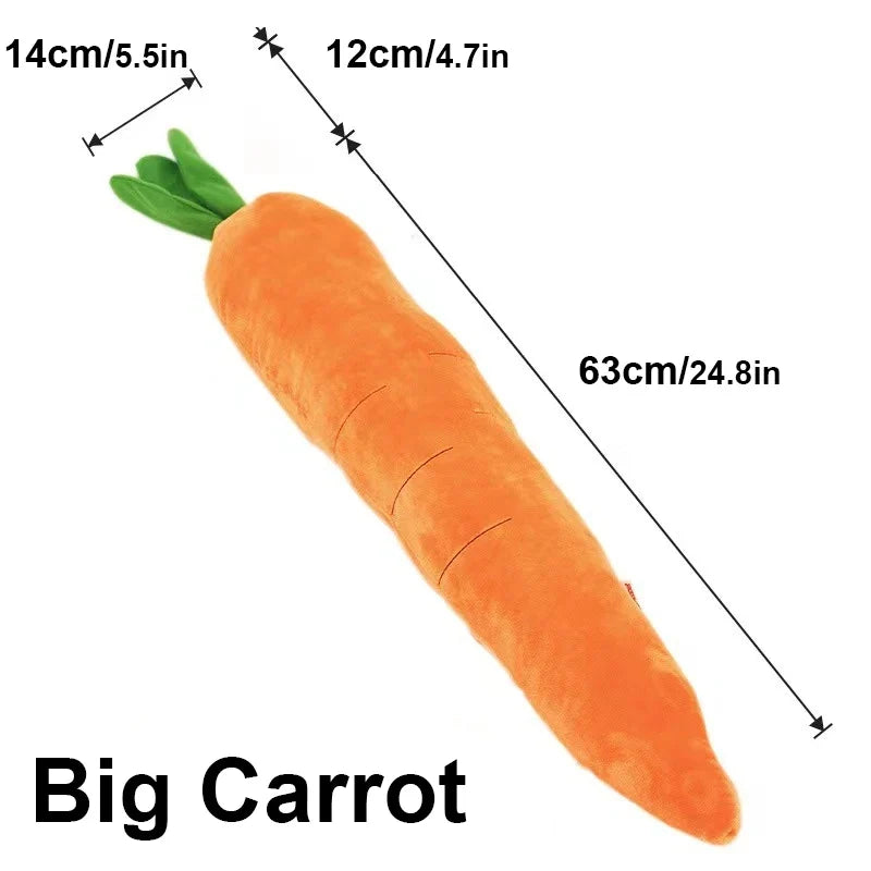 Dog Plaything Pet Carrot Plush Vegetable Chew – Dog Supplies