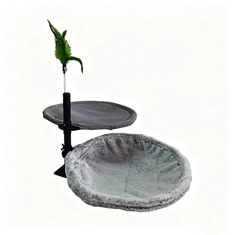 Cozy Cat Companion Desk Hammock‑Soft Plush - ProPawPet.com