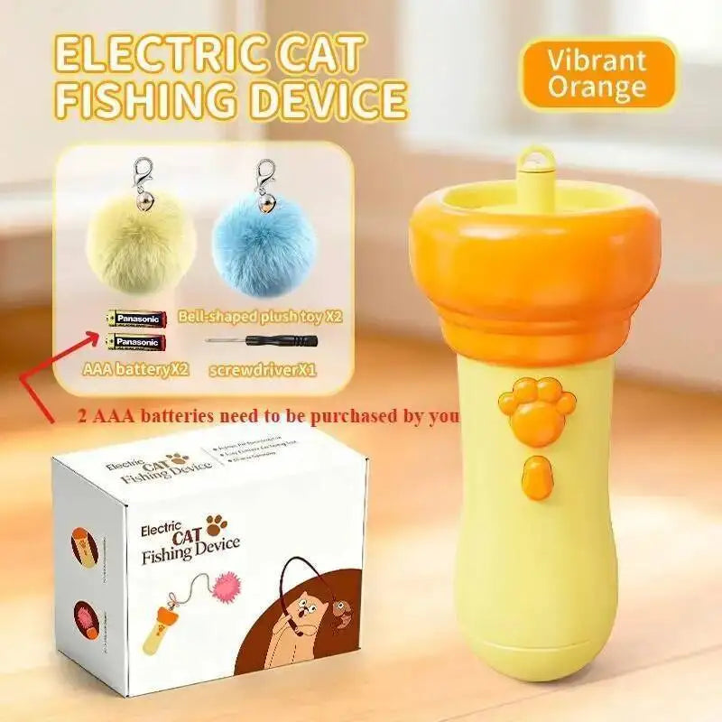 Electric Cat Teaser Catapult Retrievable Launch Teasing Stick – Cat Supplies