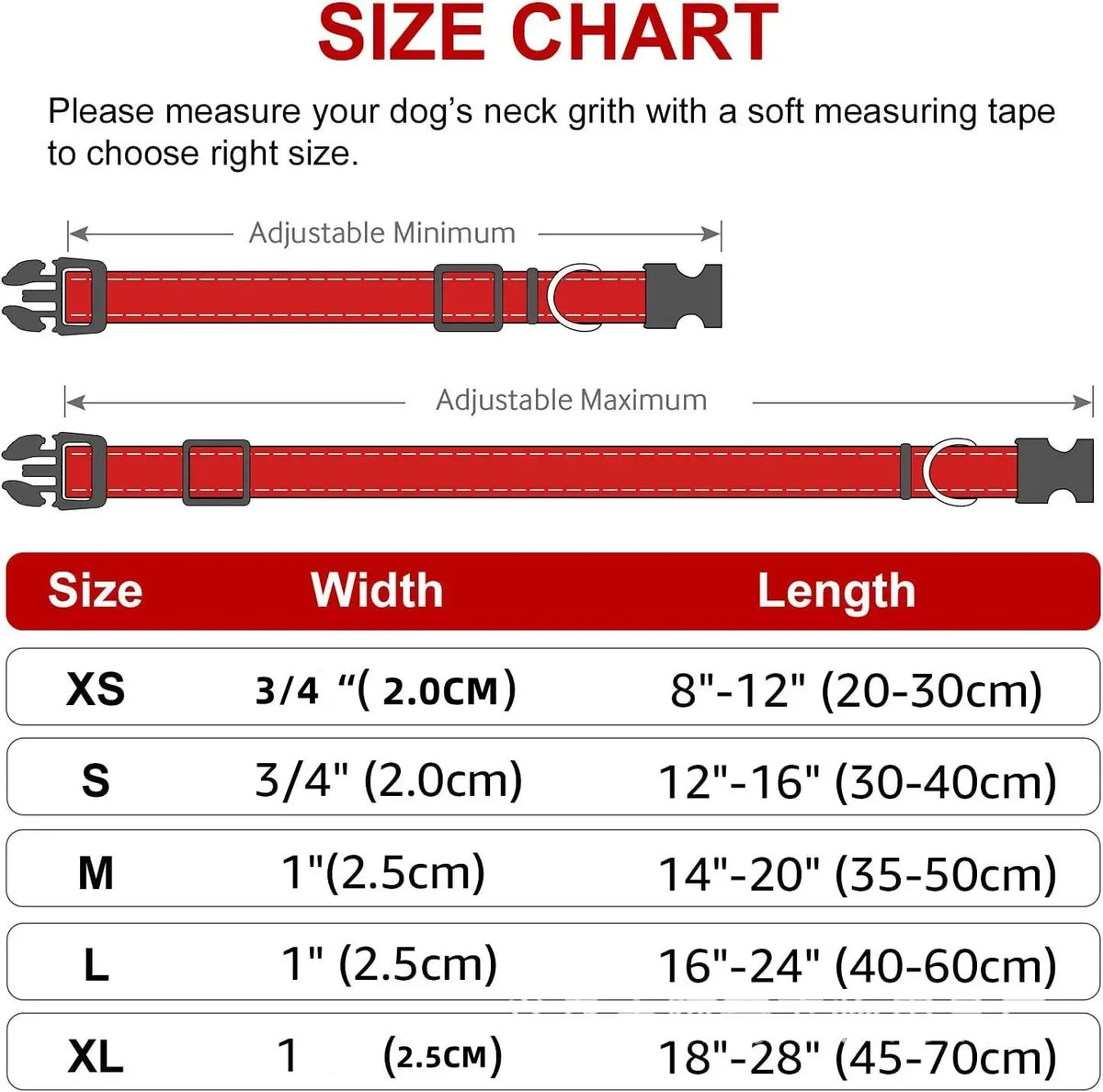 Reflective Dog Collar Strap with Adjustable - ProPawPet.com