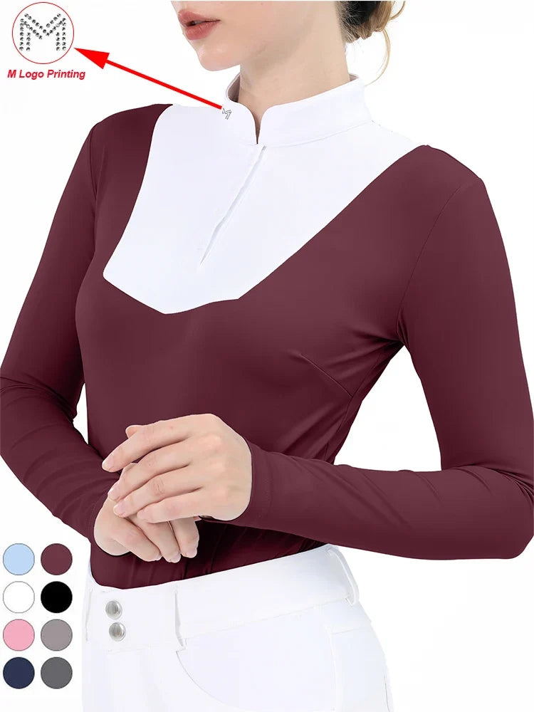 M LOGO Horse Riding Base Layer T-Shirts - ProPawPet.com
