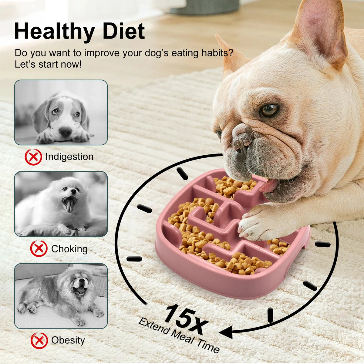 Pet Supplies Dog Cat Anti Choking Feeding - ProPawPet.com