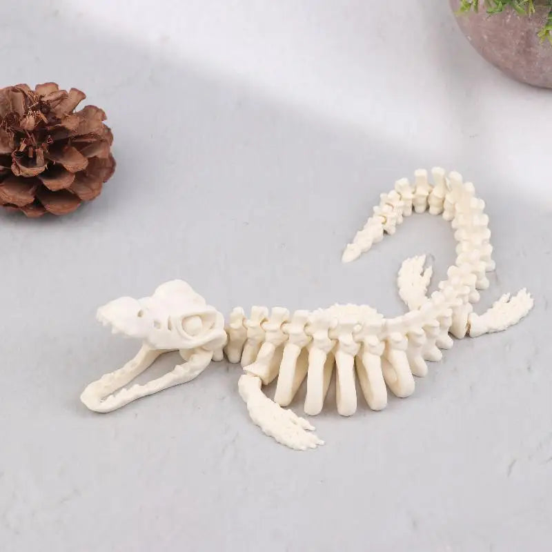 Realistic Mosasaurus Skeleton Replica Aquarium Decoration – 3 Colors