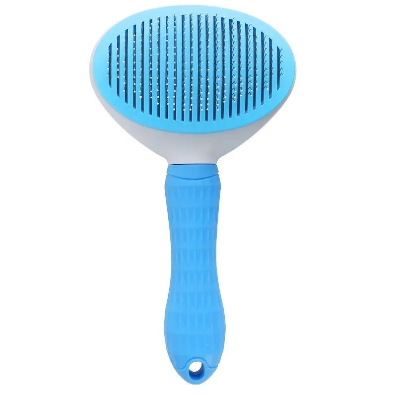 Dog Grooming Brush Cat Comb Pet Self Cleaning Hair Remover – 3 Colors