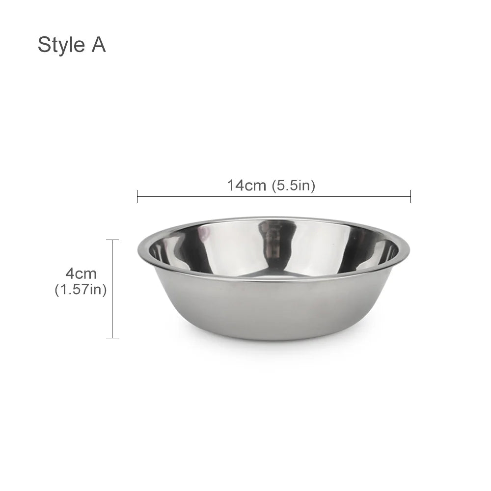 Rectangular Round Dog & Cat Stainless Steel Pet Bowl – Dog Bowls & Feeders