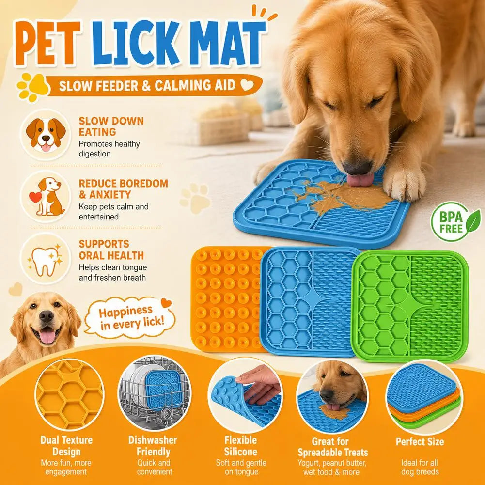 Silicone Licking Mat For Dogs Cats Slow - ProPawPet.com