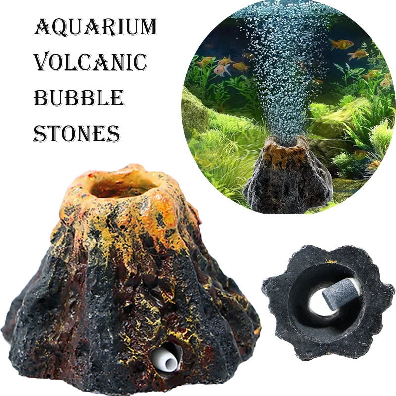 Aquarium Volcanic Bubble Stones Oxygen Pump - ProPawPet.com