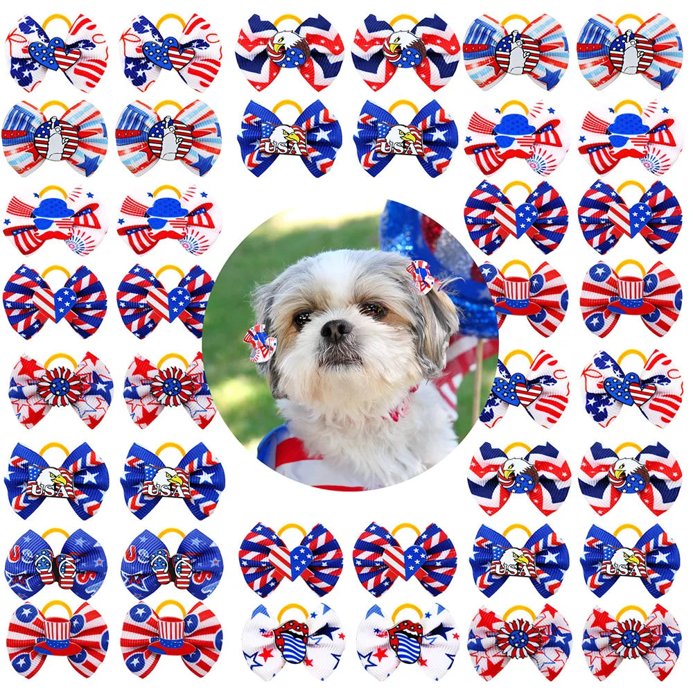 30/60PCS Adjustable Party Dog Bow Ties Pet - ProPawPet.com