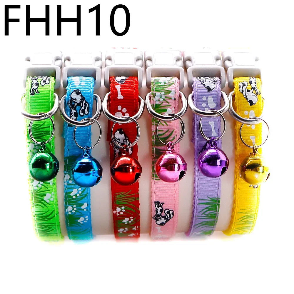 12Pcs Collars Cute with Bells Pet Necklace - ProPawPet.com