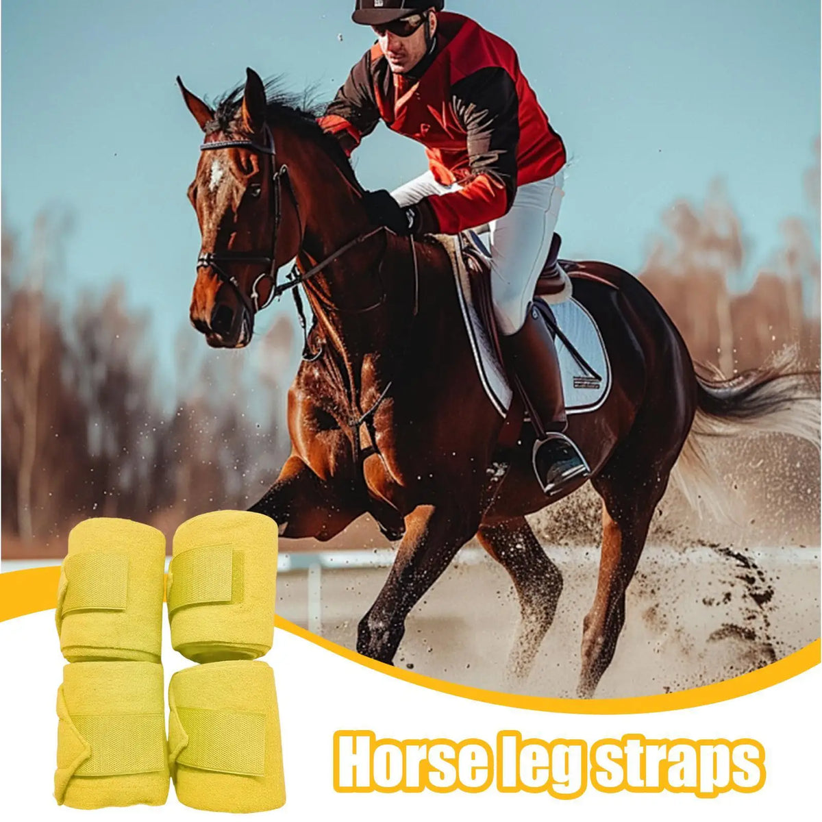 Bandages Wraps For Horses 4 Pieces Elastic - ProPawPet.com