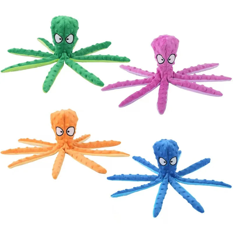 Plush Octopus Pet Toy Squeaky Interactive - ProPawPet.com