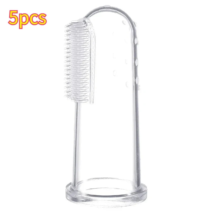 5 10pcsSuper Soft Pet Finger Toothbrushteddy Dog Brush – Dog Supplies