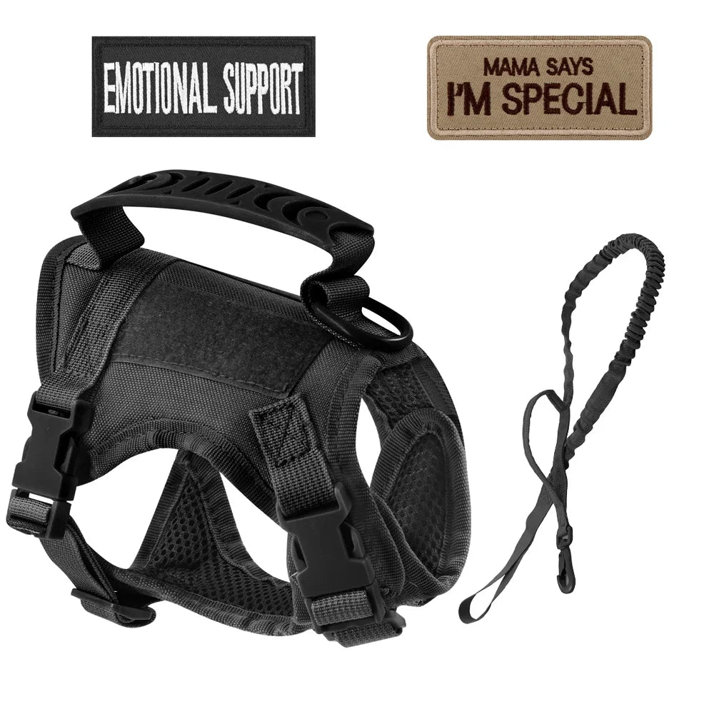 Tactical Nylon Cat Harness Leash Patch Kit – 4 Colors