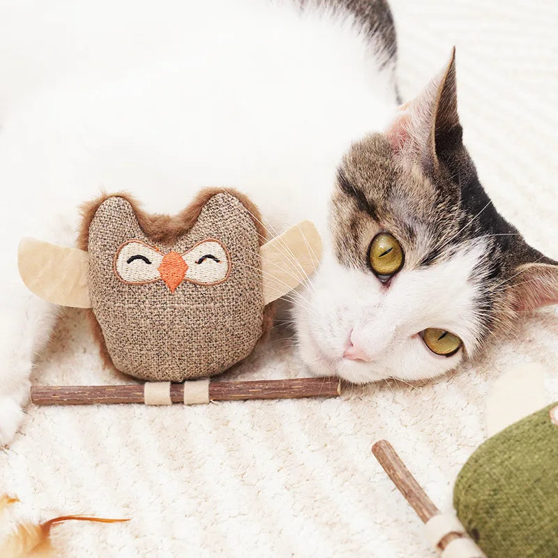 Cat Toys with Catnip Silvervine, Feather - ProPawPet.com