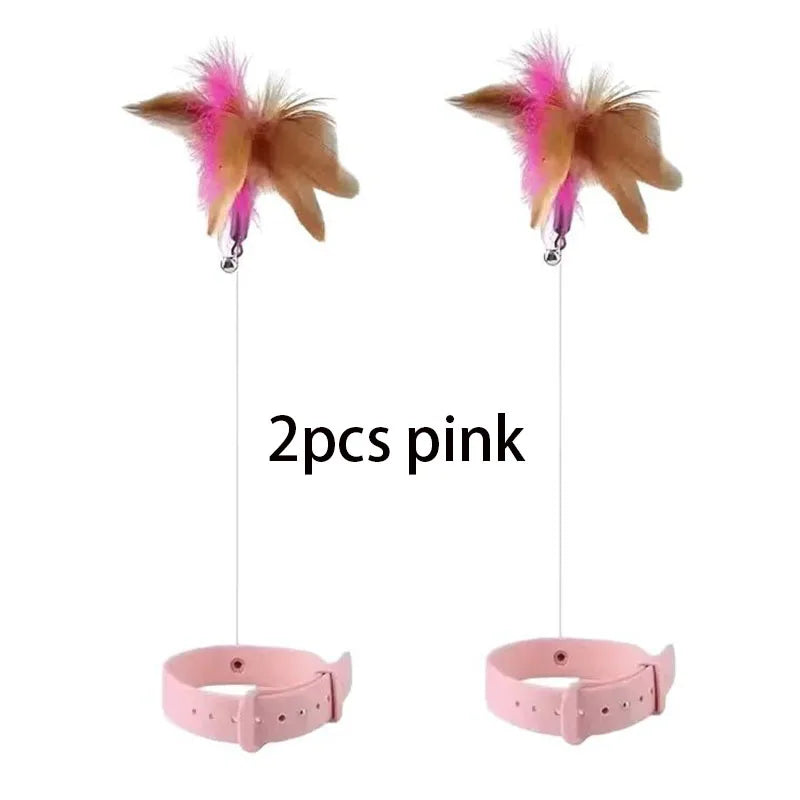 Neck Wear Cat Collar Teaser Toys, Self Play Plaything – Cat Supplies