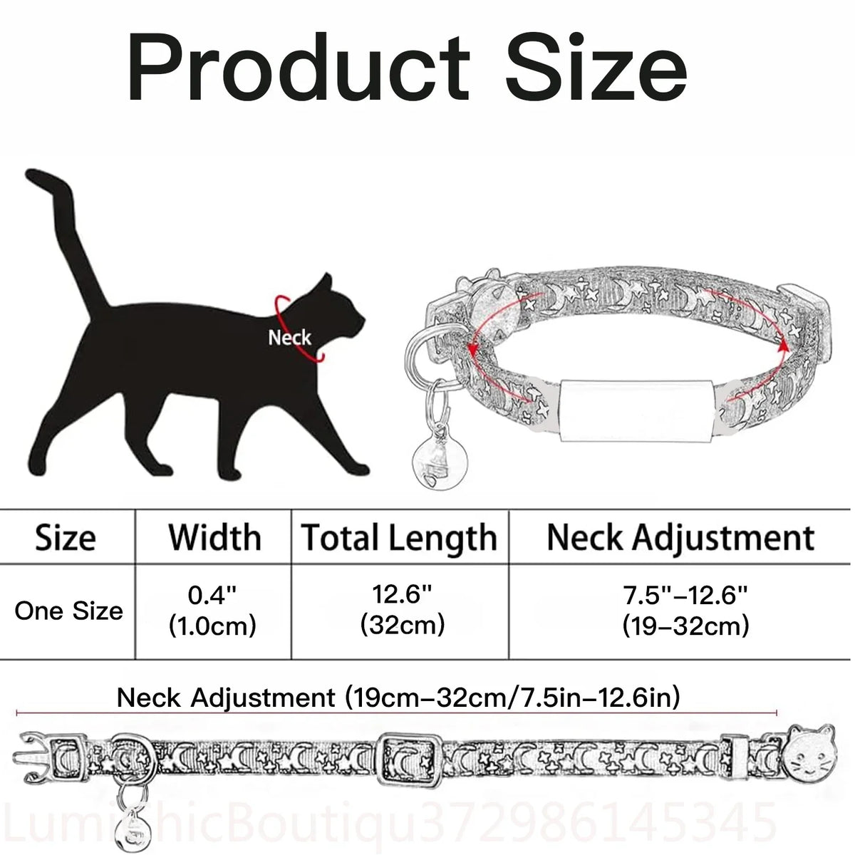 Custom Glow Cat Collar Free Engraved - ProPawPet.com