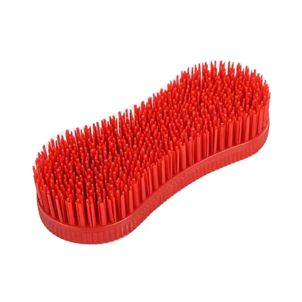 Colorful Horse Grooming Brush Hard Bristle Plastic Accessories – 5 Colors