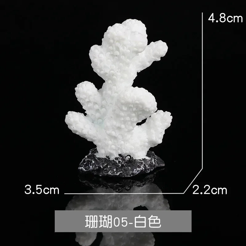 Resin Simulation Mini Coral Micro Landscape Fish Tank – 38 Colors