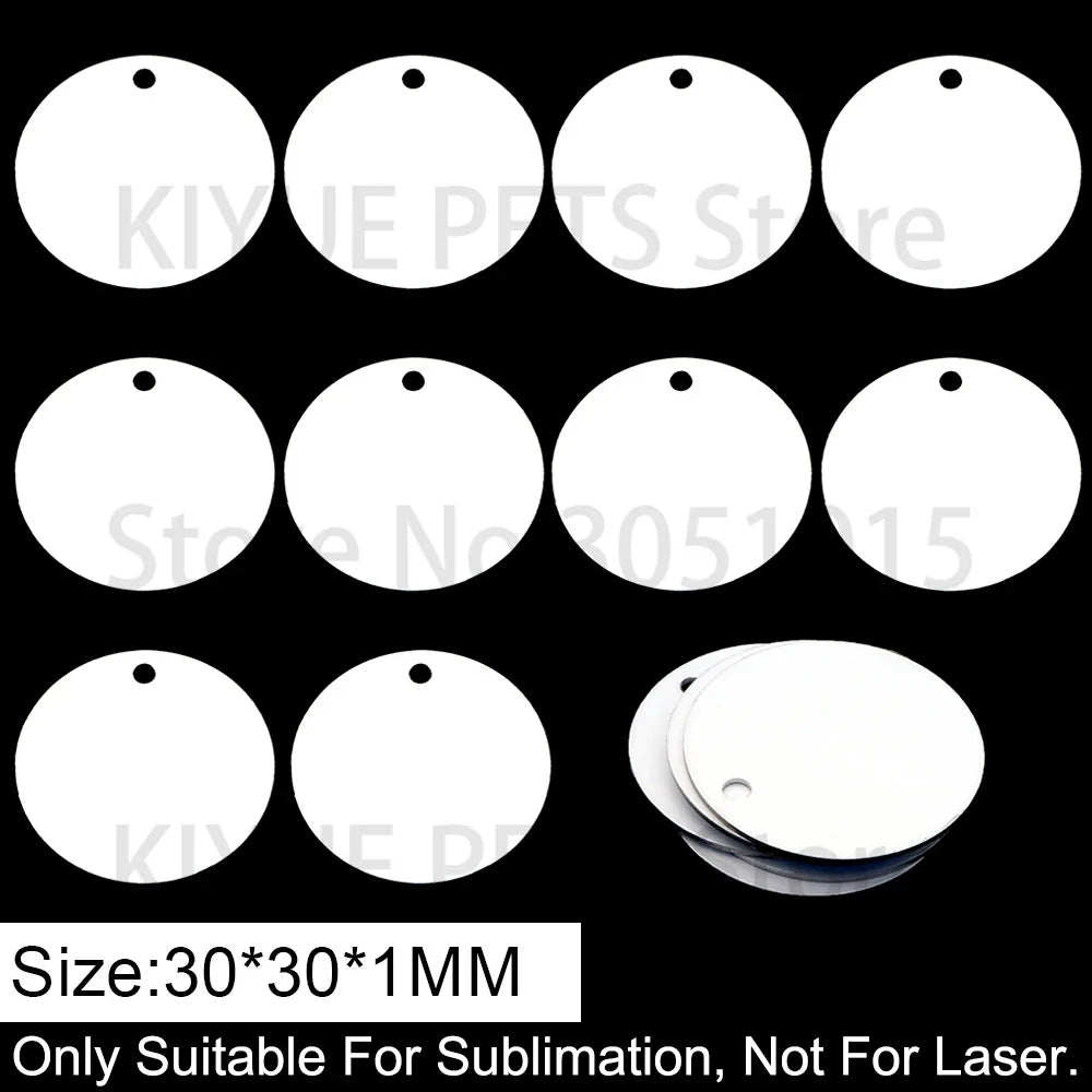Customize Sublimation Dog Tag Pet Aluminum ID Cat Accessories – 12 Colors