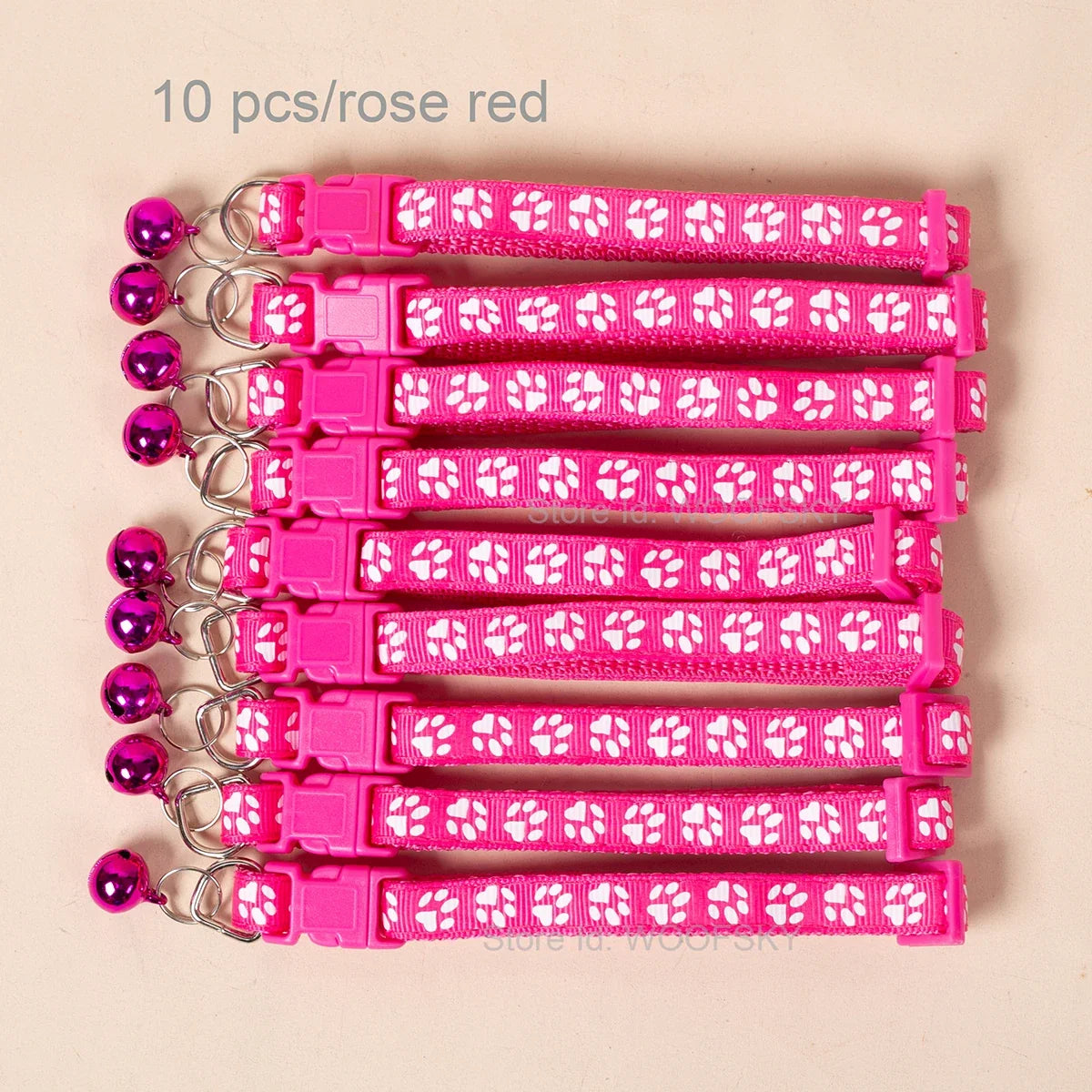 10pcs Colorful Pet Collars with Bell 23 - ProPawPet.com