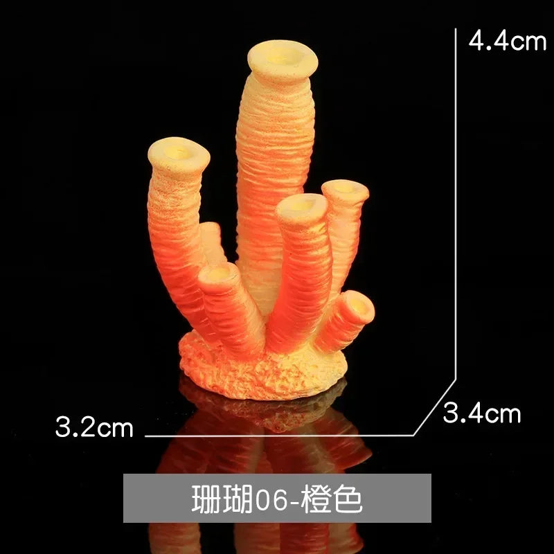 Resin Simulation Mini Coral Micro Landscape Fish Tank – 38 Colors